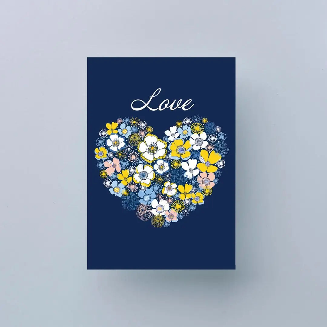 With Love Card – Heart of Flowers  Kirsten Katz