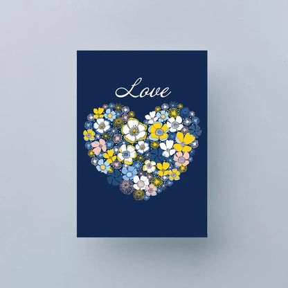With Love Card – Heart of Flowers  Kirsten Katz