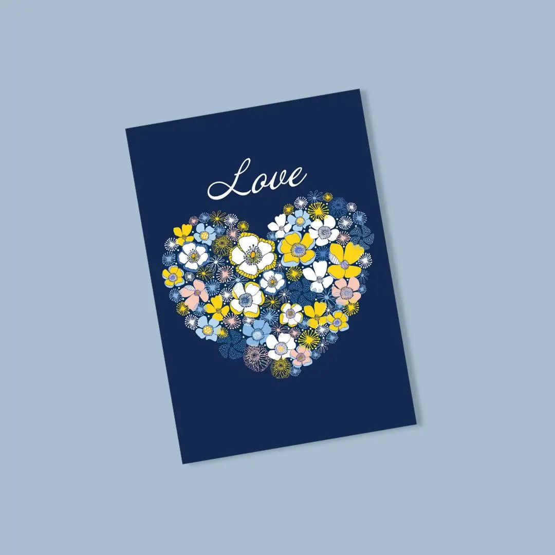 With Love Card – Heart of Flowers  Kirsten Katz