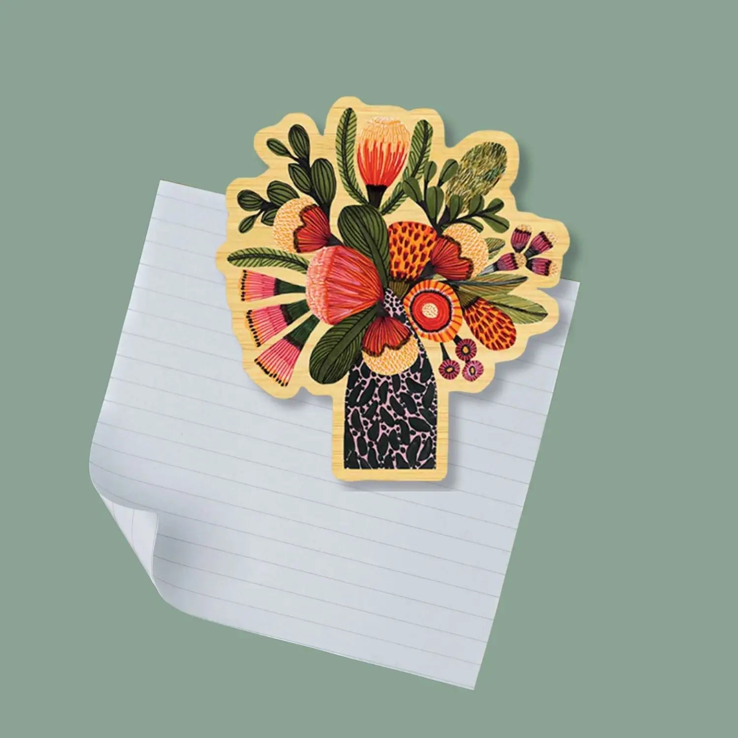 Wooden Fridge Magnet - Aussies Natives  Kirsten Katz