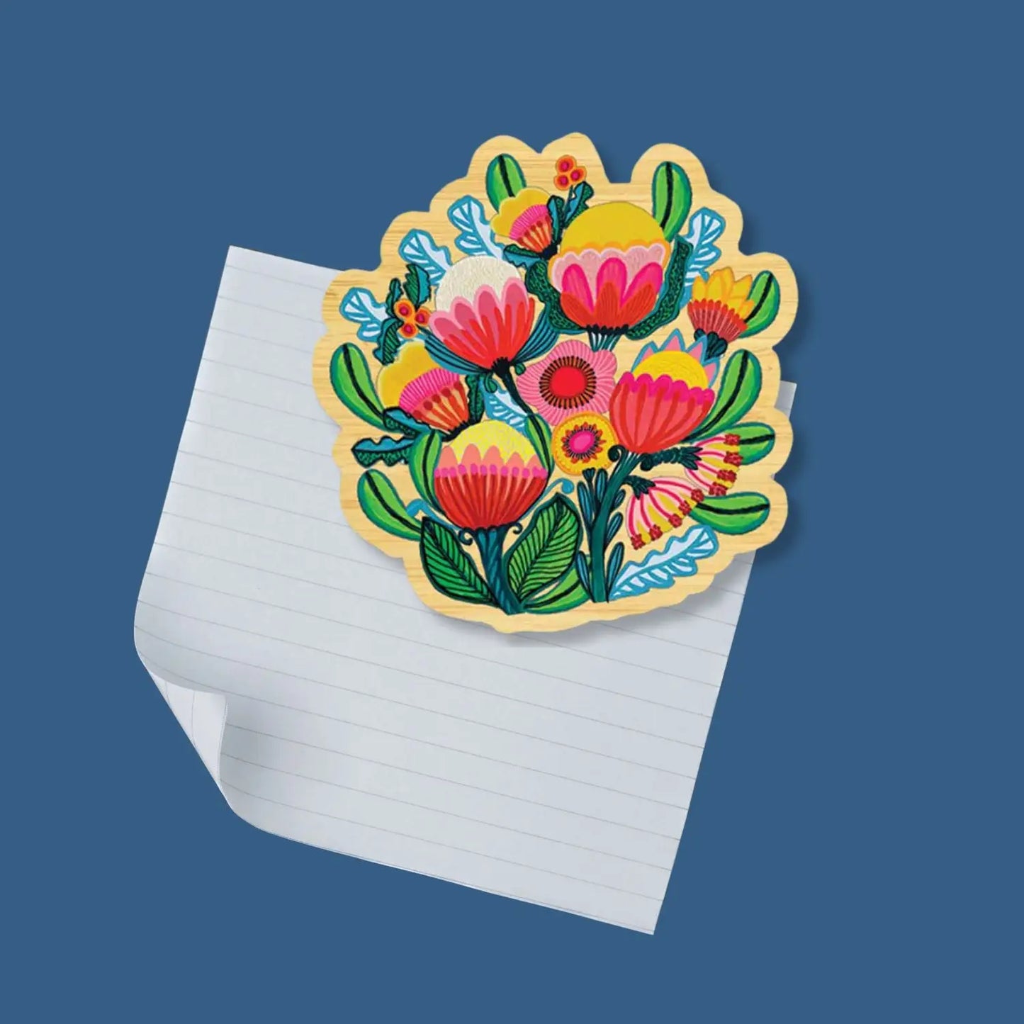 Wooden Fridge Magnet - Australian Bush Bouquet  Kirsten Katz