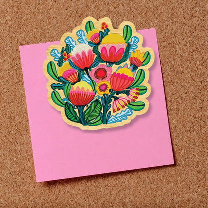 Wooden Fridge Magnet - Australian Bush Bouquet  Kirsten Katz