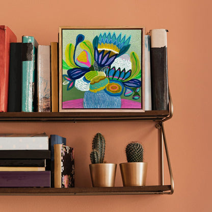 Bright Side Blooms – Mini Original Painting | Botanical Collection