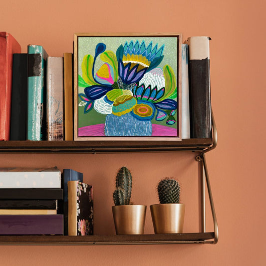 Bright Side Blooms – Mini Original Painting | Botanical Collection