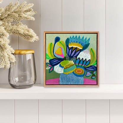 Bright Side Blooms – Mini Original Painting | Botanical Collection