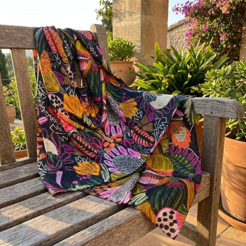 Bush Banksia Silk Scarf
