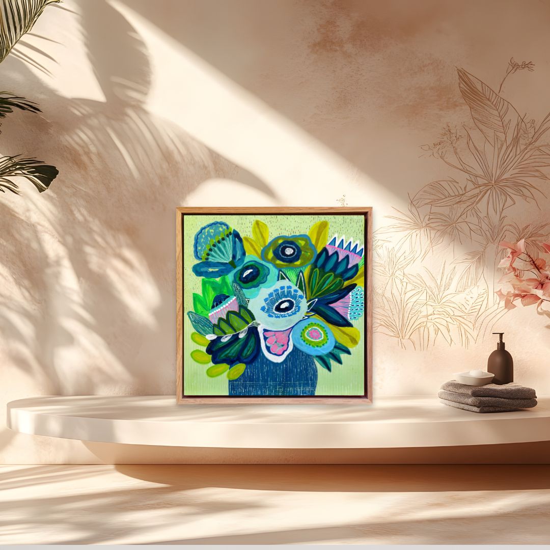 Cool Garden Cuttings – Mini Original Painting | Botanical Collection