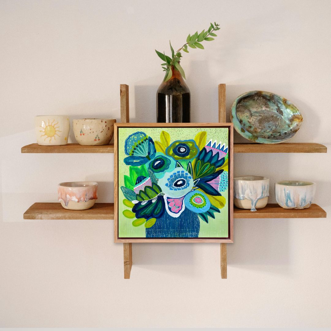 Cool Garden Cuttings – Mini Original Painting | Botanical Collection