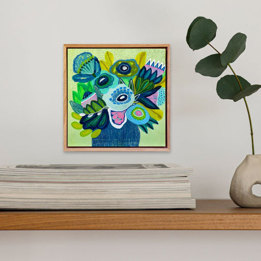 Cool Garden Cuttings – Mini Original Painting | Botanical Collection