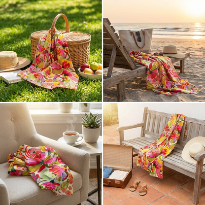 Garden of Eden Silk Scarf