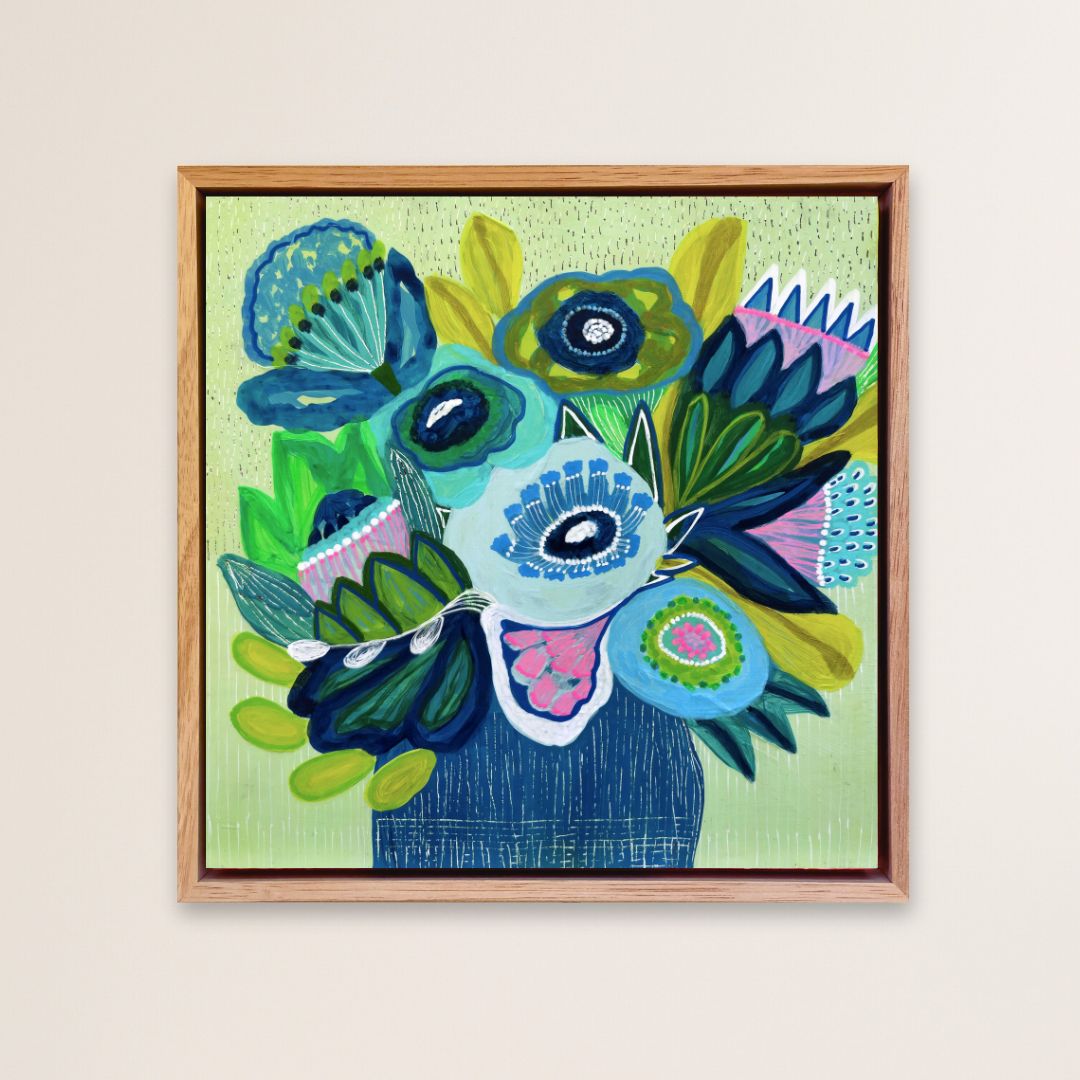 Cool Garden Cuttings – Mini Original Painting | Botanical Collection