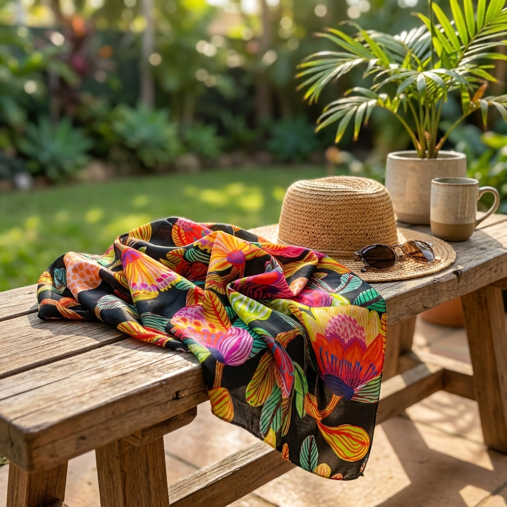 Protea Australis Silk Scarf
