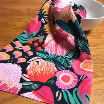 Flowers of Oz Designer Tea Towel Kirsten Katz