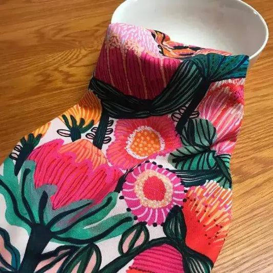 Bouquet of Oz  Floral Tea Towel Printed Kirsten Katz