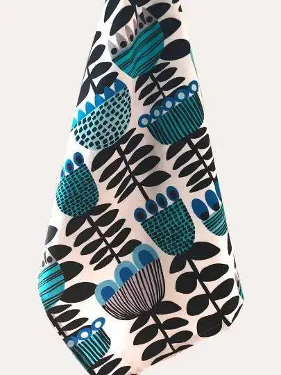 Mid Century Tulips Tea Towel Kirsten Katz