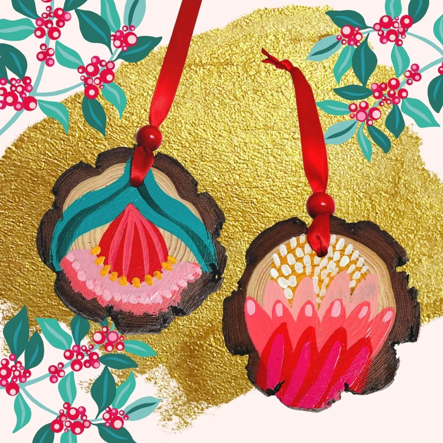 Christmas Ornament Handpainted Kirsten Katz