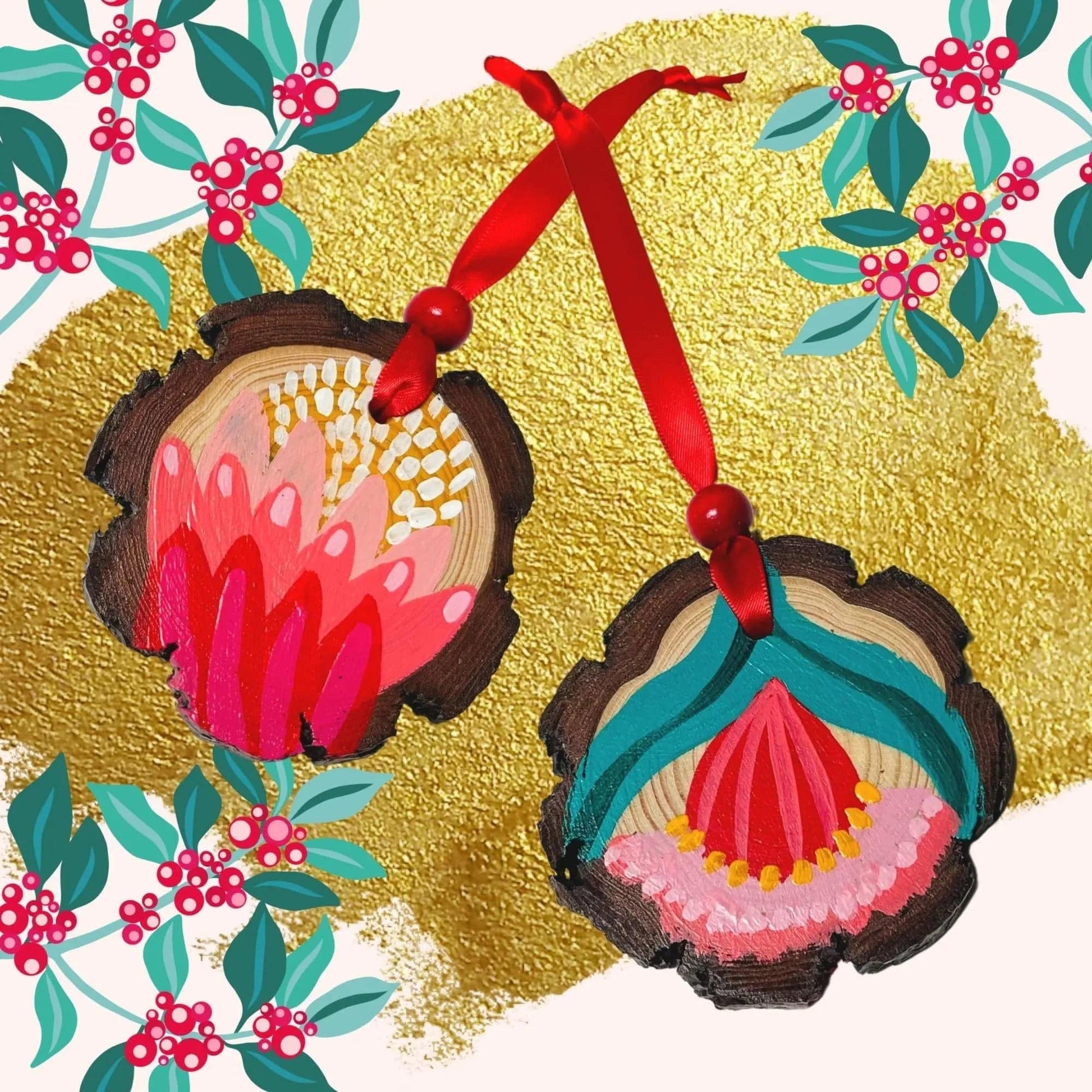 Christmas Ornament Handpainted Kirsten Katz