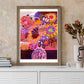 Abstract Flowers in Pink Vase Wall Art Print - Kirsten Katz