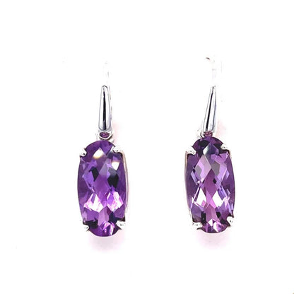 Amethyst Sterling Silver Earrings - Kirsten Katz