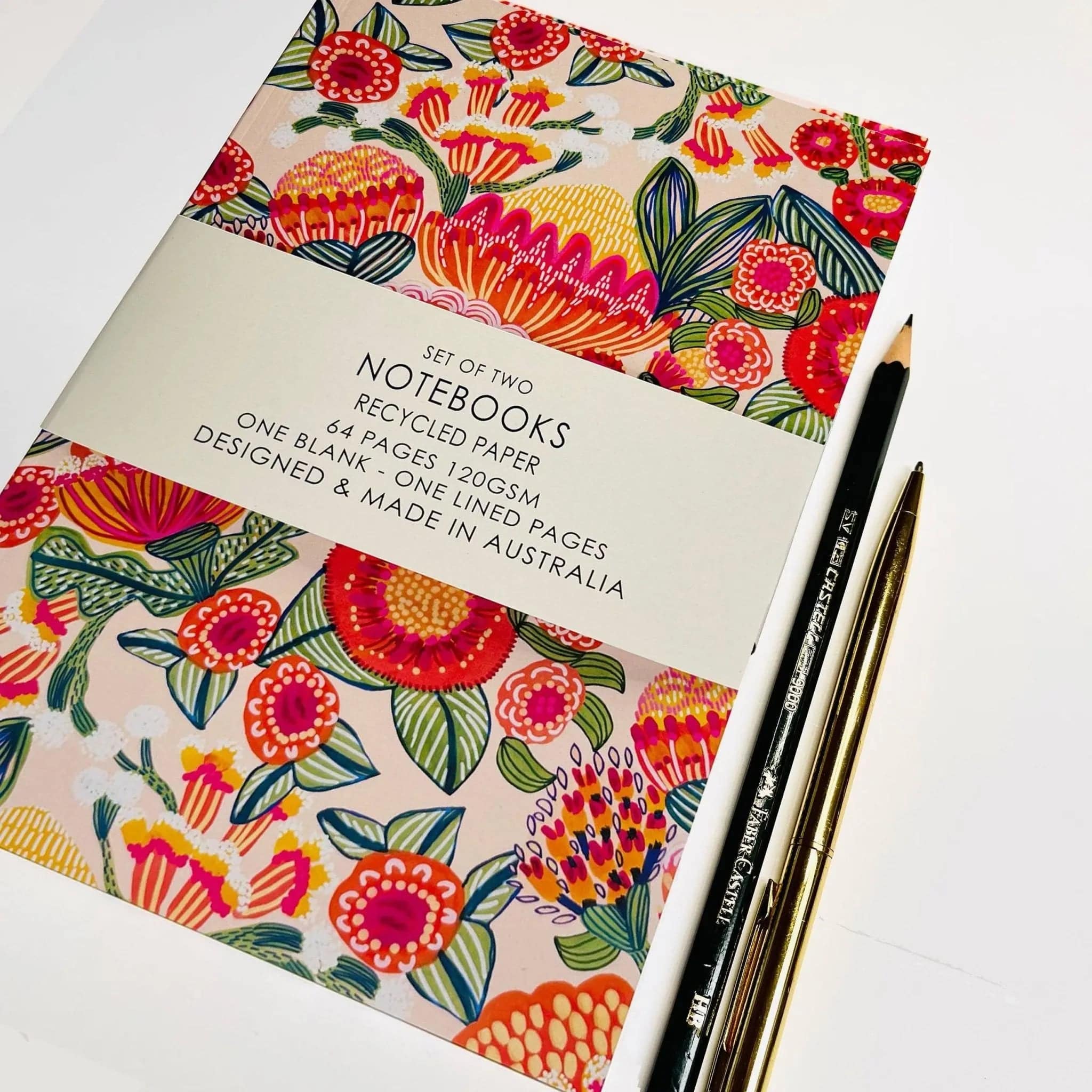 Aussie Native Flora A5 Notebook Set - Journal Notebooks – Kirsten Katz