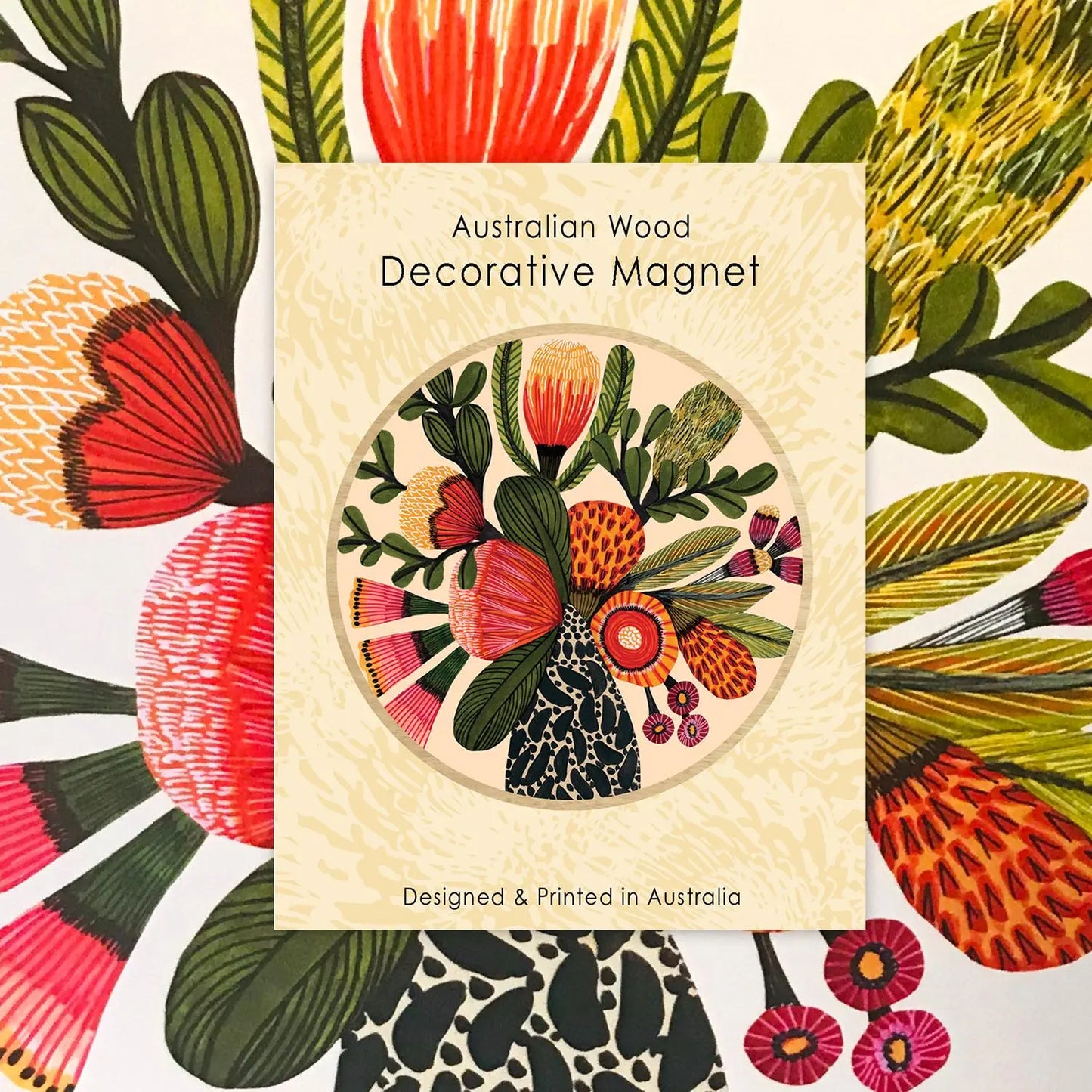 Aussie Natives Magnet & Card Gift Set - Kirsten Katz