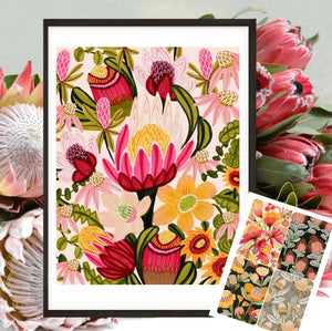 Australian Flowers Art Gift Set - Kirsten Katz