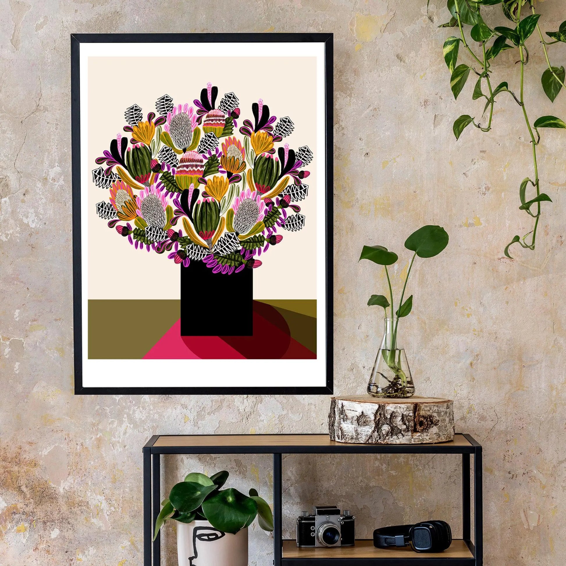Australian Flowers Botanical Wall Art Print - Kirsten Katz