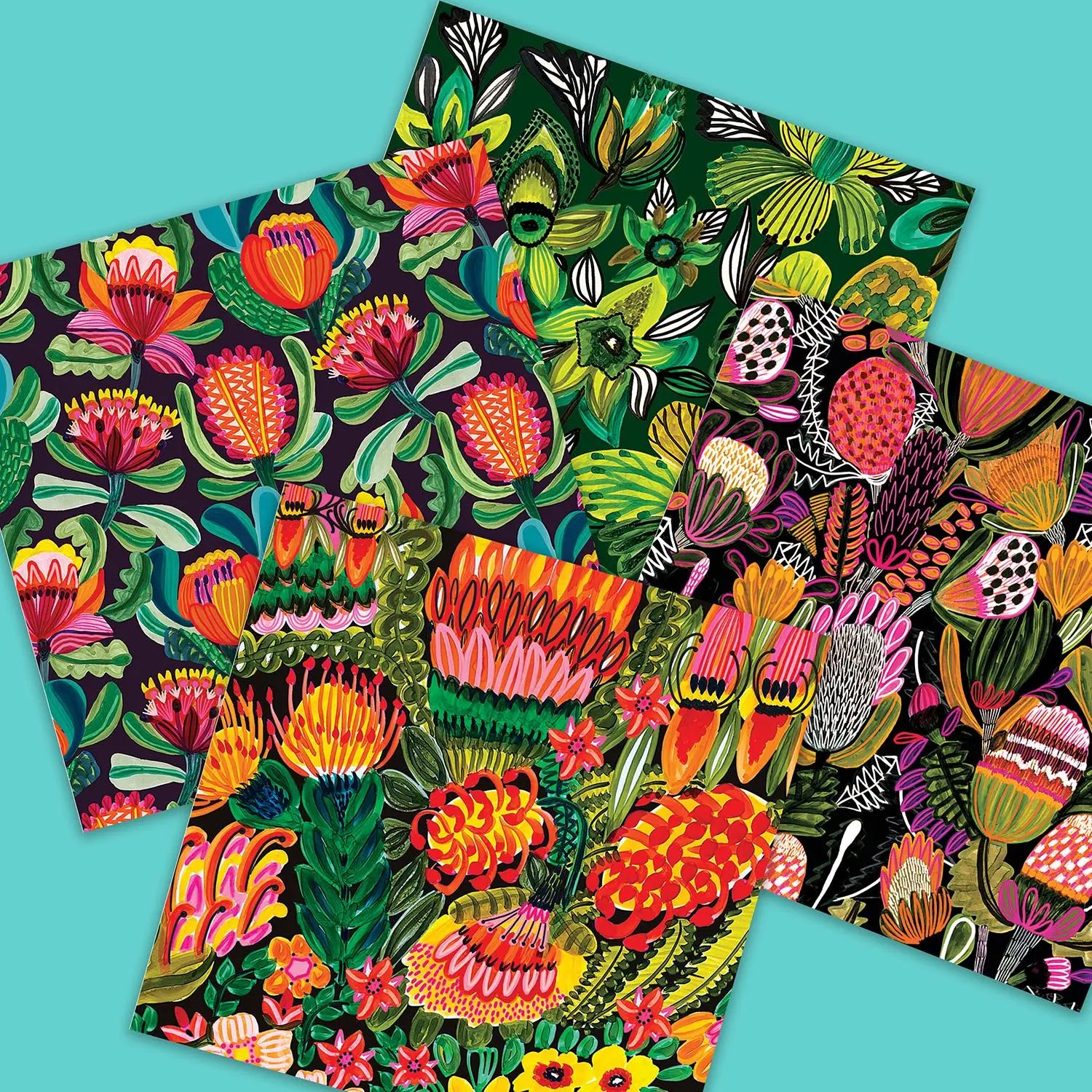 Australiana Botanica Set of 4 Cards Kirsten Katz