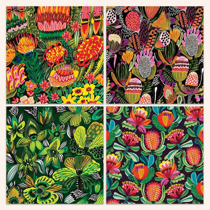 Australiana Botanica Set of 4 Cards Kirsten Katz