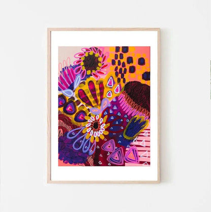 Big Banksia Modern Art Print Kirsten Katz