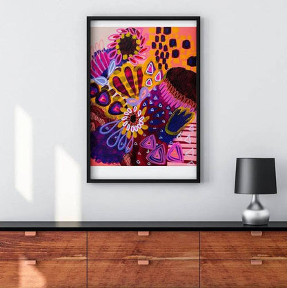 Big Banksia Modern Art Print - Kirsten Katz