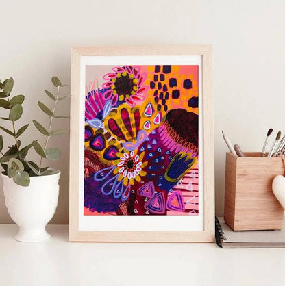 Big Banksia Modern Art Print - Kirsten Katz