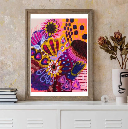 Big Banksia Modern Art Print - Kirsten Katz