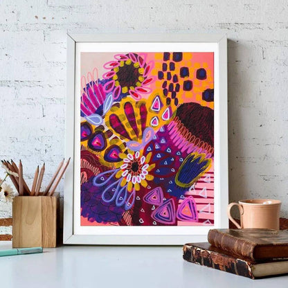 Big Banksia Modern Art Print - Kirsten Katz