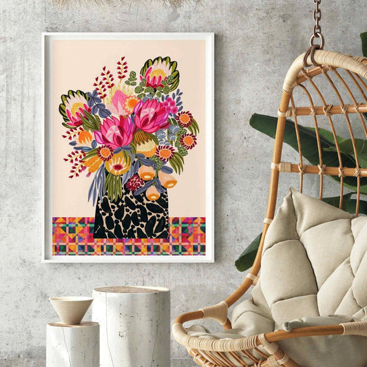Birthday Bouquet Australian Wall Art Print - Kirsten Katz