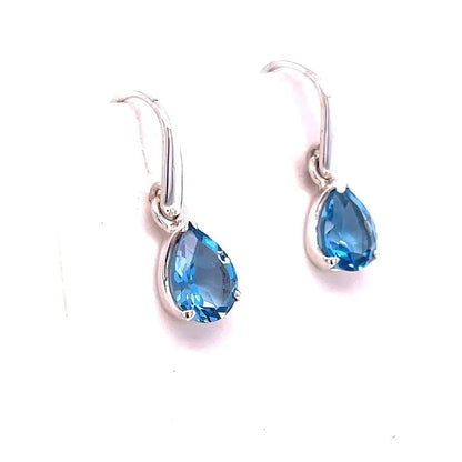 Blue Topaz Sterling Silver Earrings Kirsten Katz