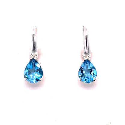 Blue Topaz Sterling Silver Earrings Kirsten Katz