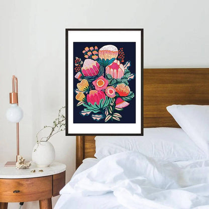 Bouquet of Oz Midnight Wall Art Print Kirsten Katz