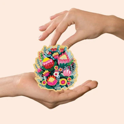 Bush Flowers Australian Wooden Brooch - Kirsten Katz