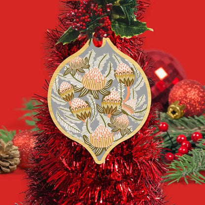 Bush Proteas Christmas Bauble Kirsten Katz