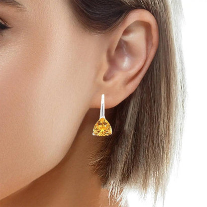 Citrine Sterling Silver Earrings Kirsten Katz