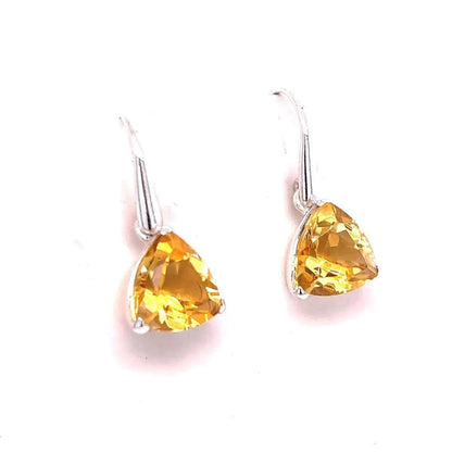 Citrine Sterling Silver Earrings Kirsten Katz