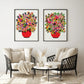 Colour Pop Modern Flower Wall Art Prints - Kirsten Katz