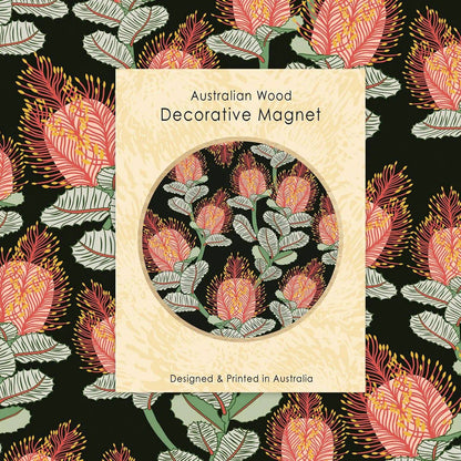 Coral Banksias Magnet & Card Gift Set Kirsten Katz