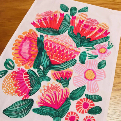 Desert Flowers Tea Towel Kirsten Katz
