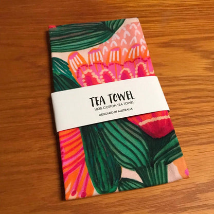 Desert Flowers Tea Towel Kirsten Katz