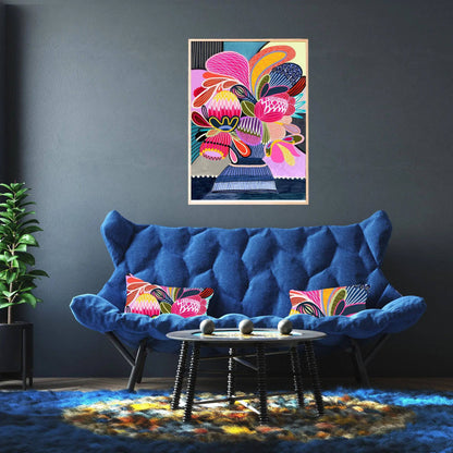 Floral Fiesta Colour Pop Wall Art Kirsten Katz