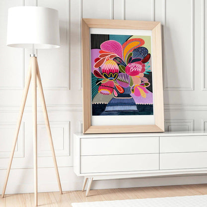 Floral Fiesta Colour Pop Wall Art Kirsten Katz
