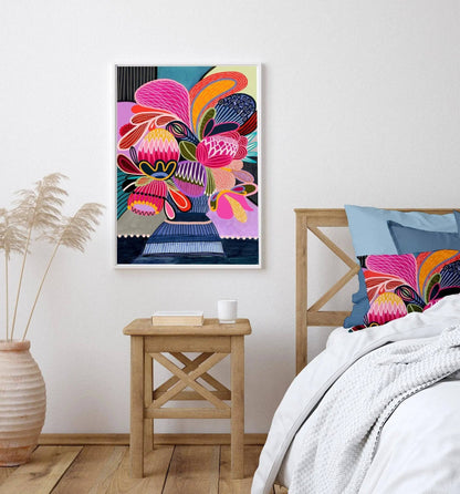Floral Fiesta Colour Pop Wall Art Kirsten Katz