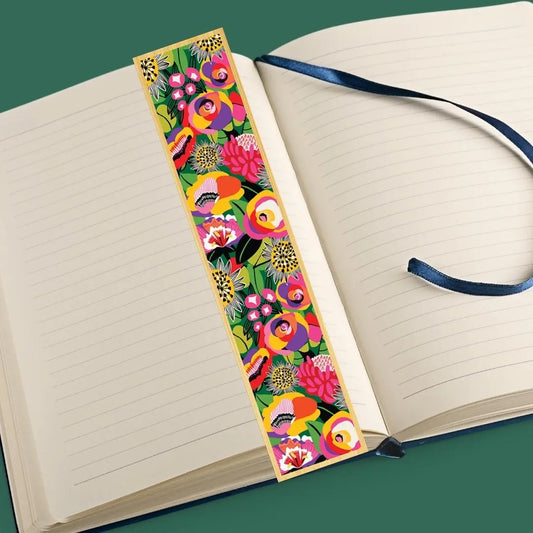 Flower Power Australian Wooden Bookmark - Kirsten Katz